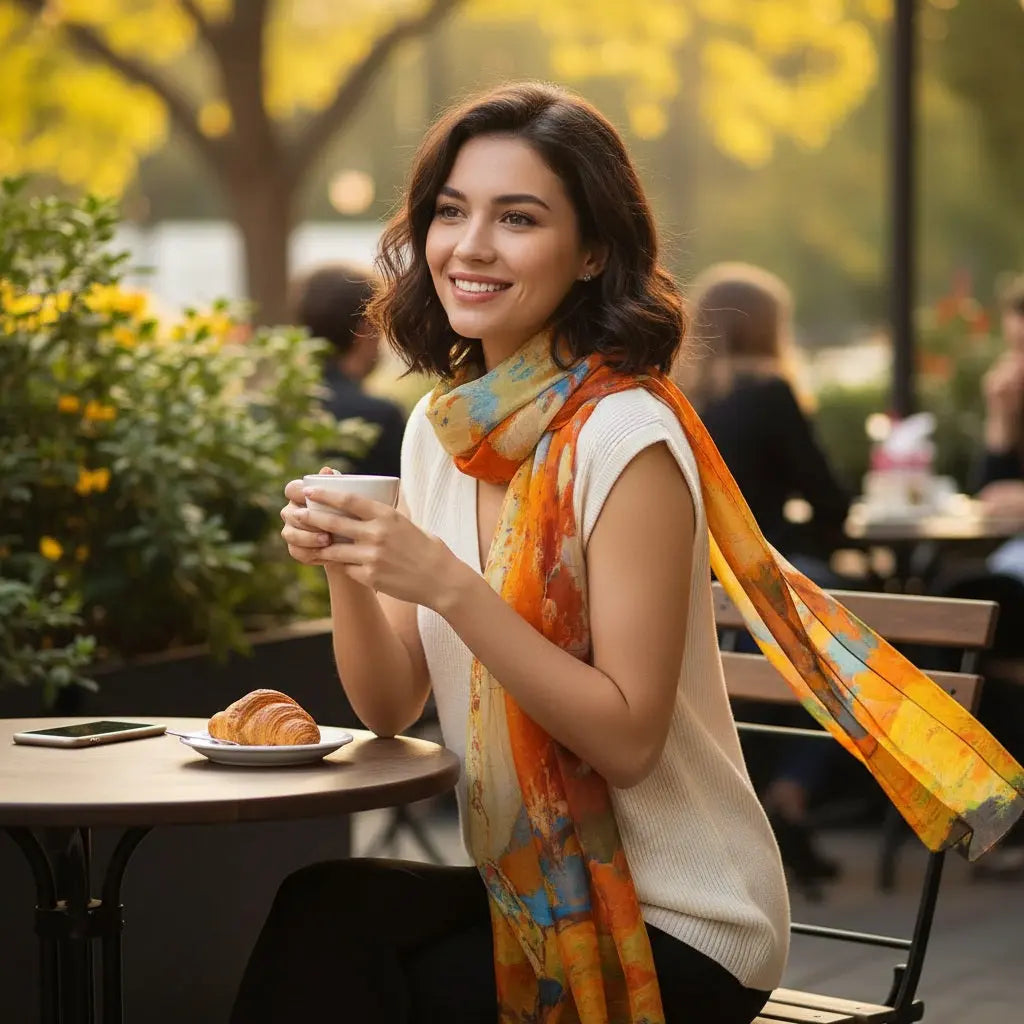 Foulard Soie - AKEMI - Coeur de Foulard