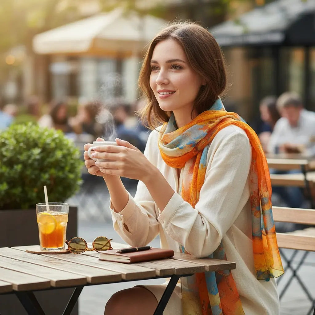 Foulard Soie - AKEMI - Coeur de Foulard