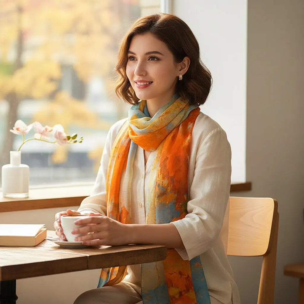 Foulard Soie - AKEMI - Coeur de Foulard