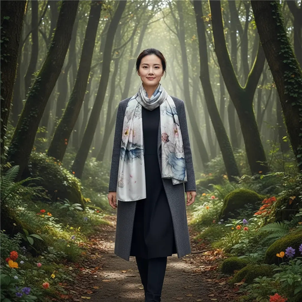 Foulard Soie - ANIKA - Coeur de Foulard