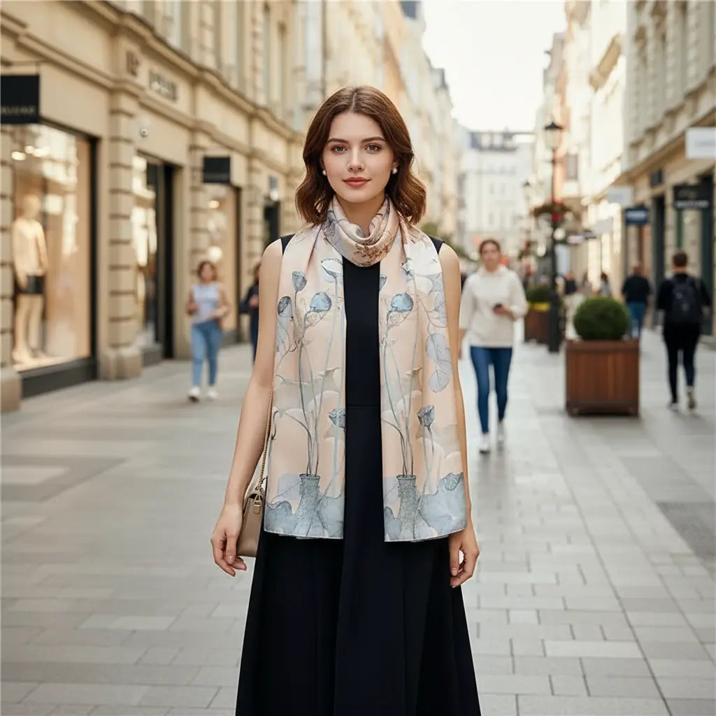 Foulard Soie - ANISA - Coeur de Foulard