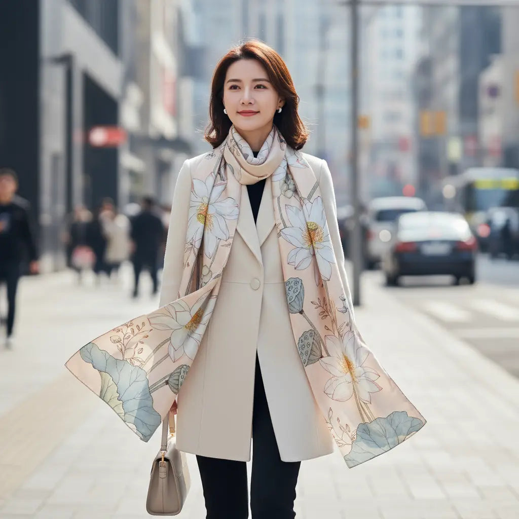 Foulard Soie - ANISA - Coeur de Foulard