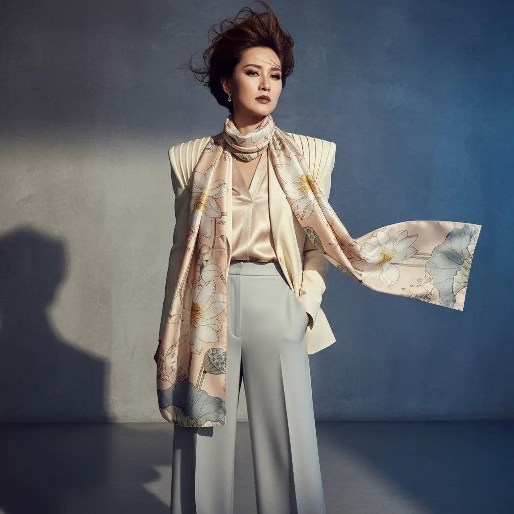 Foulard Soie - ANISA - Coeur de Foulard