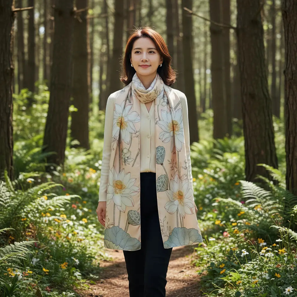 Foulard Soie - ANISA - Coeur de Foulard