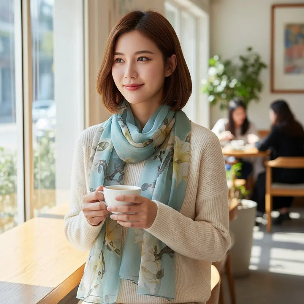 Foulard Soie - ASUKA - Coeur de Foulard