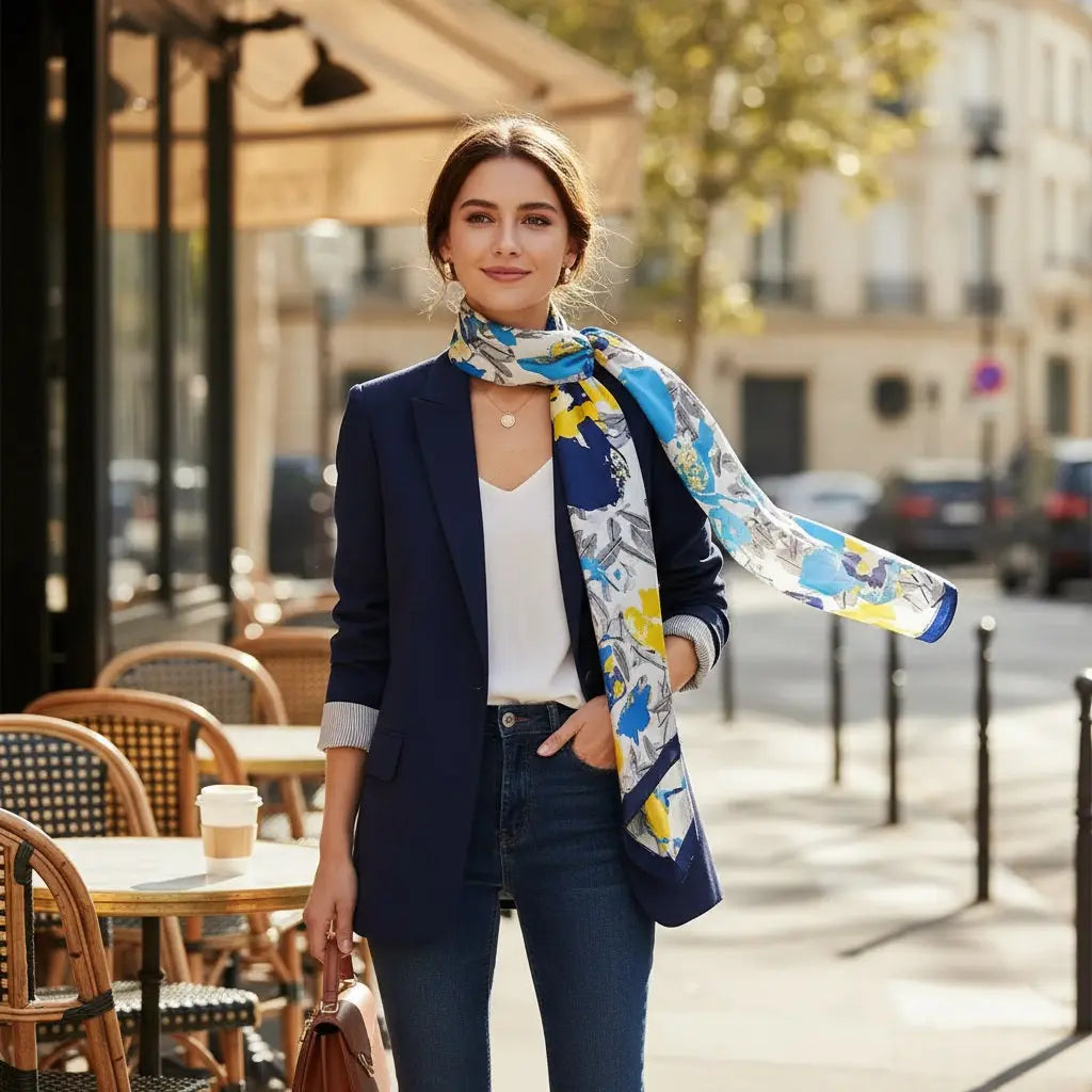 Foulard Soie - BADA Coeur de Foulard