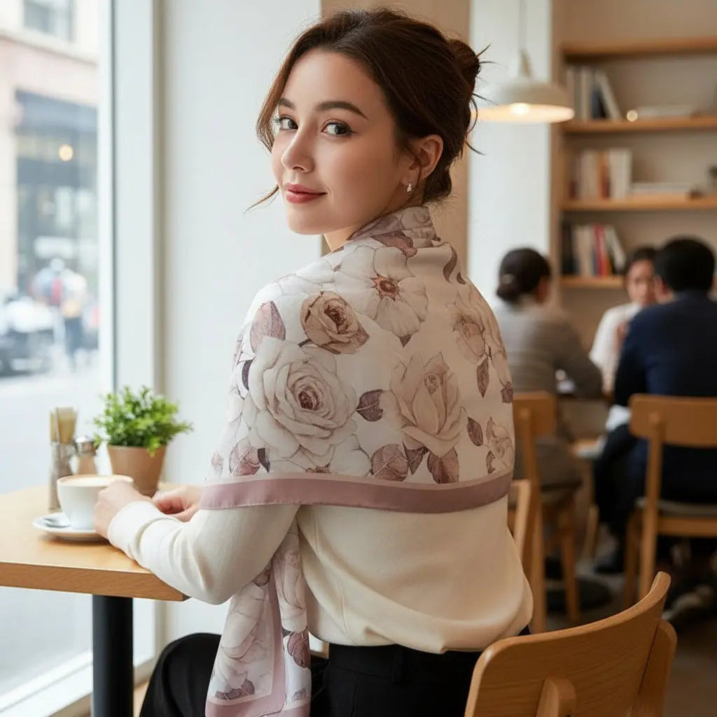 Foulard Soie - BOMI - Coeur de Foulard