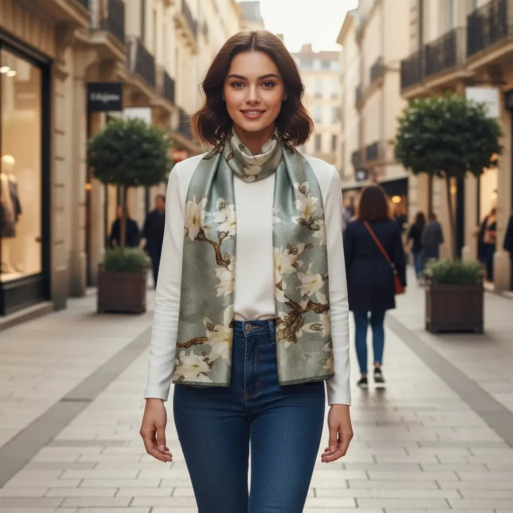 Foulard Soie - BONG - Coeur de Foulard