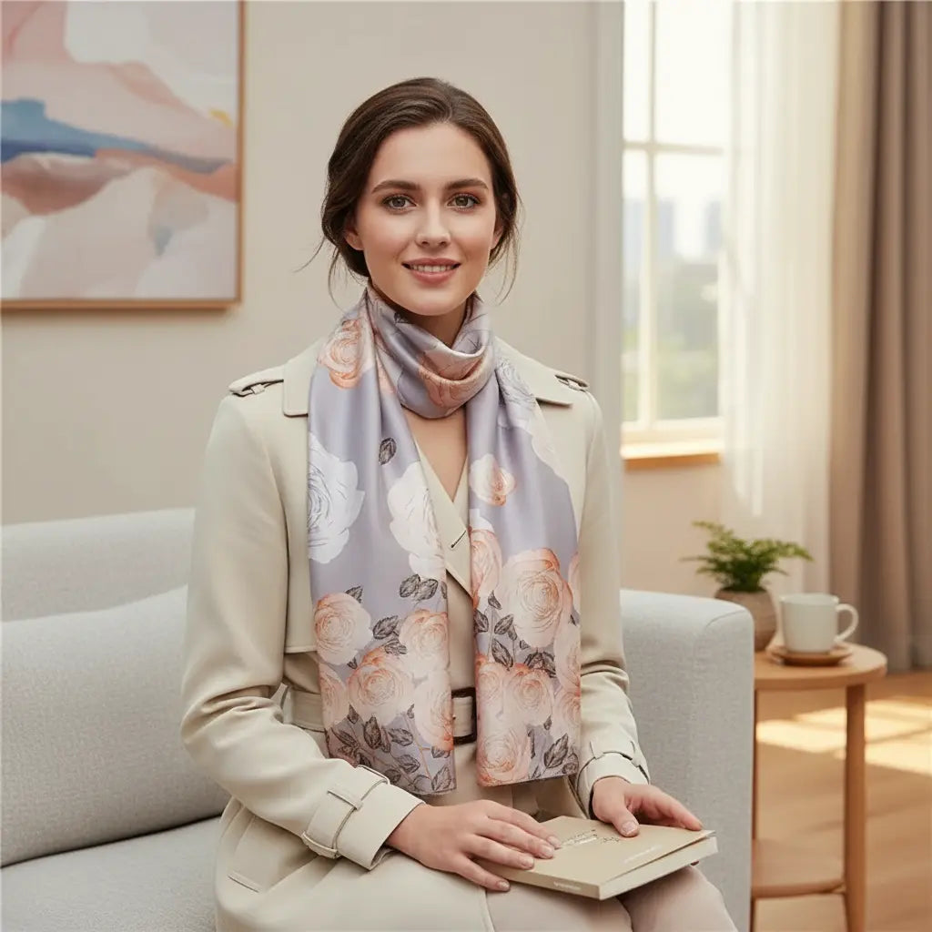 Foulard Soie - BUNNARY - Coeur de Foulard