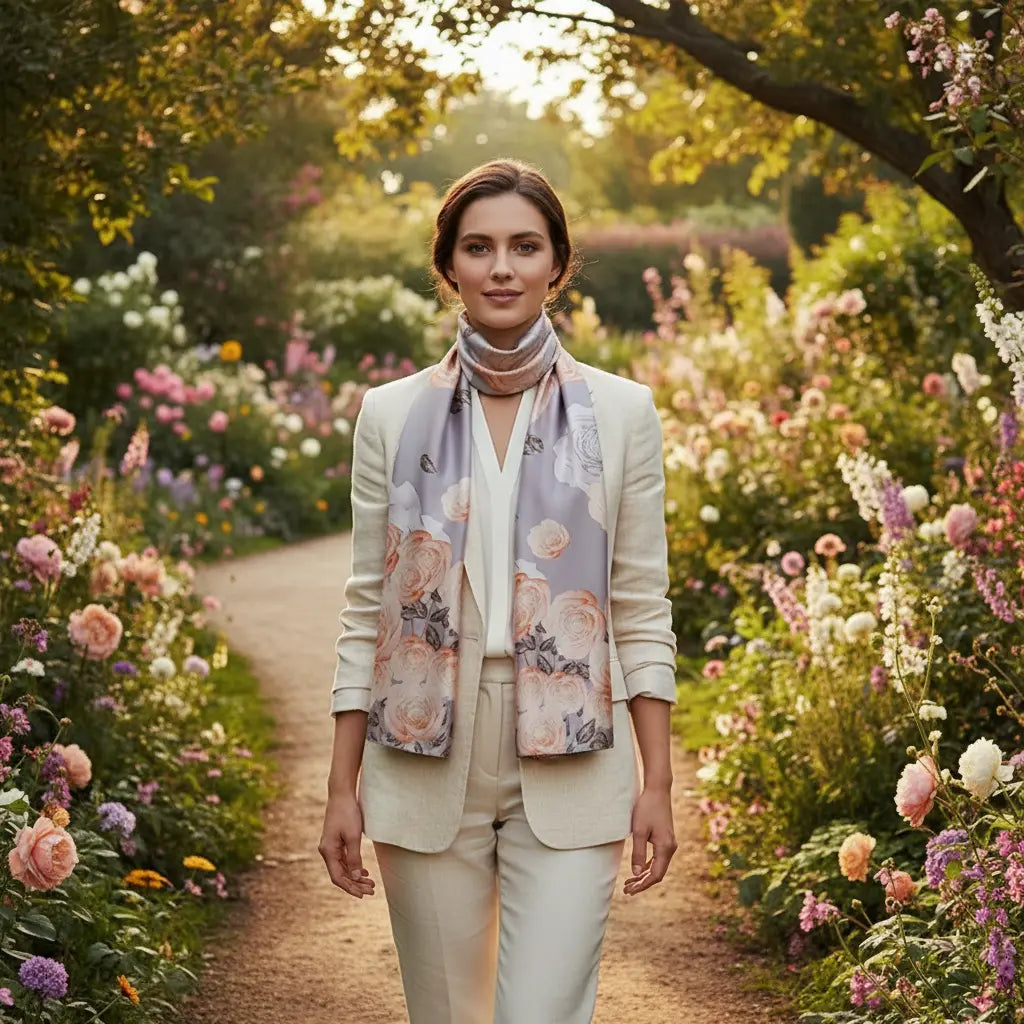 Foulard Soie - BUNNARY - Coeur de Foulard