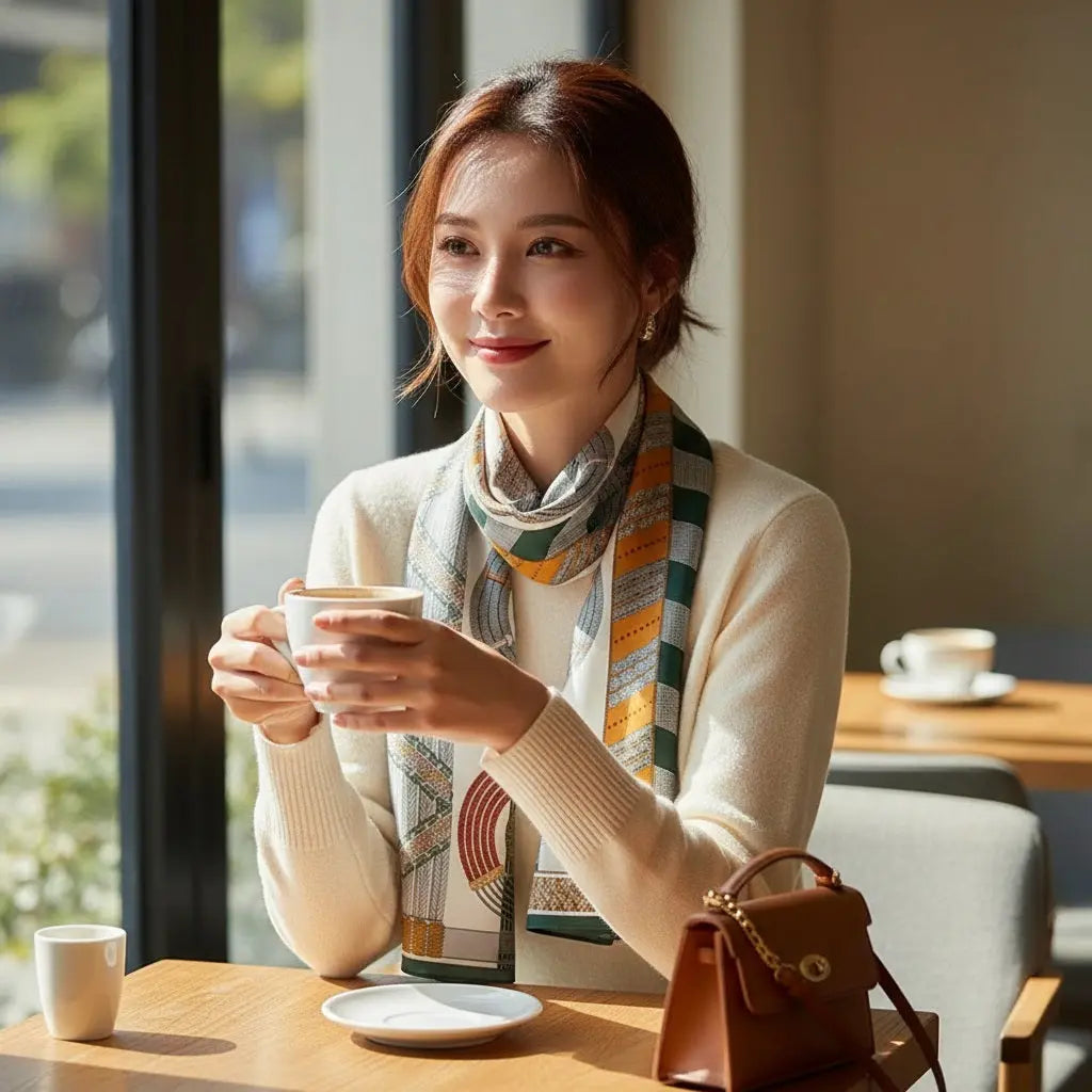 Foulard Soie - CHAEWON - Coeur de Foulard