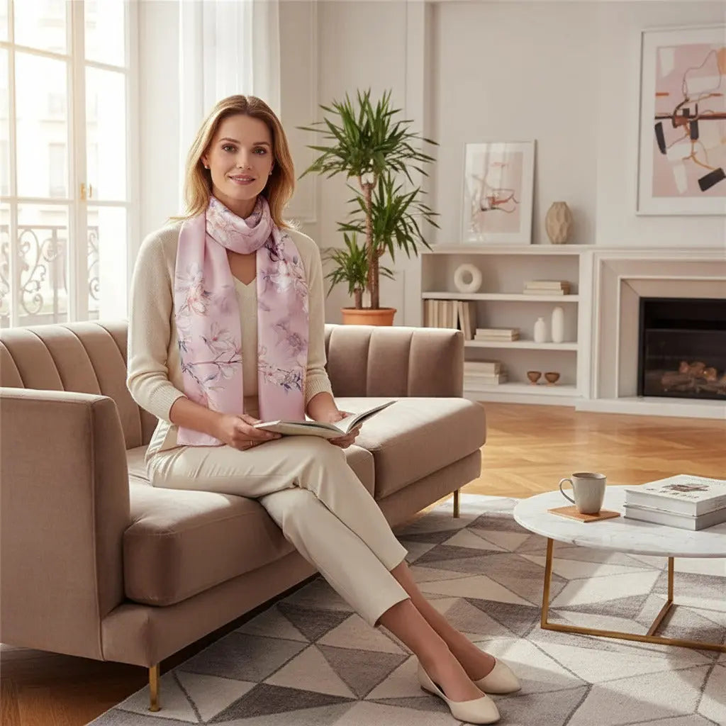 Foulard Soie - CHAU - Coeur de Foulard