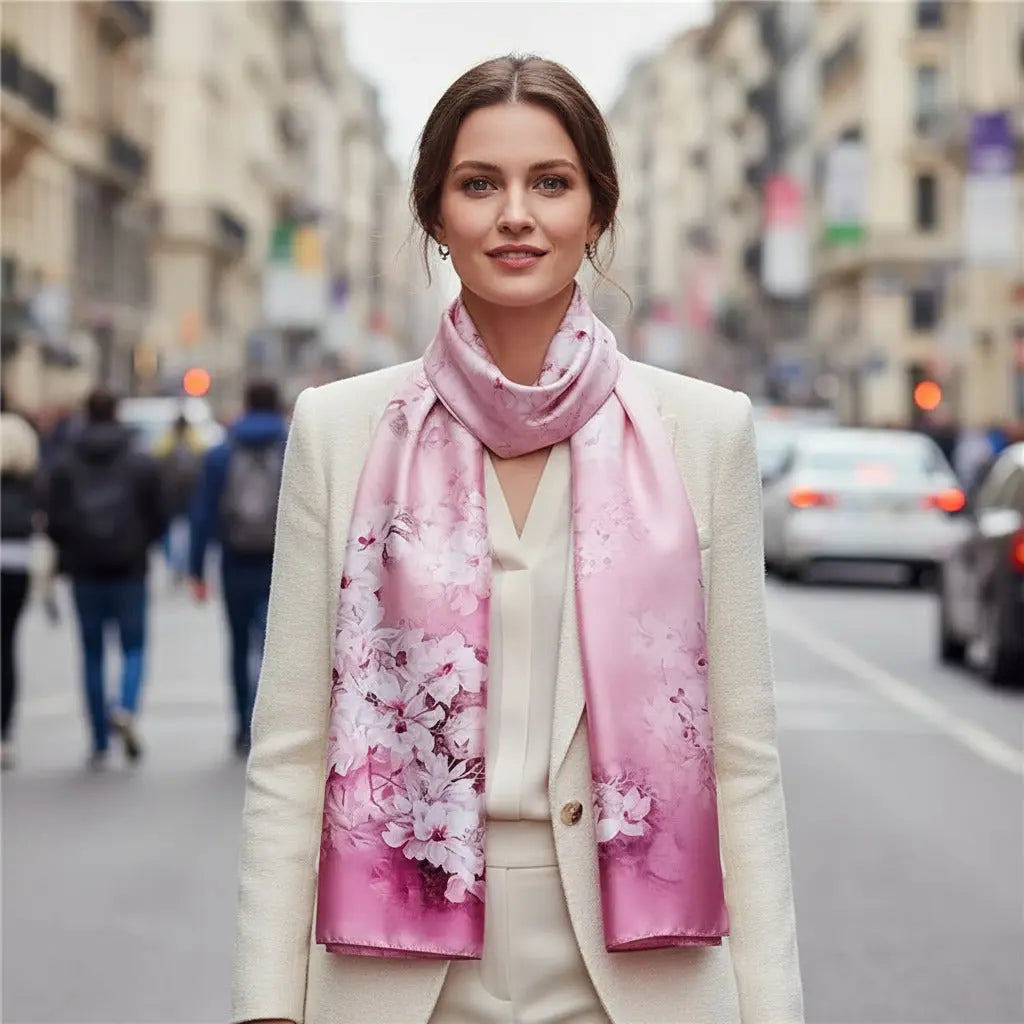 Foulard Soie - CHIHIRO - Coeur de Foulard
