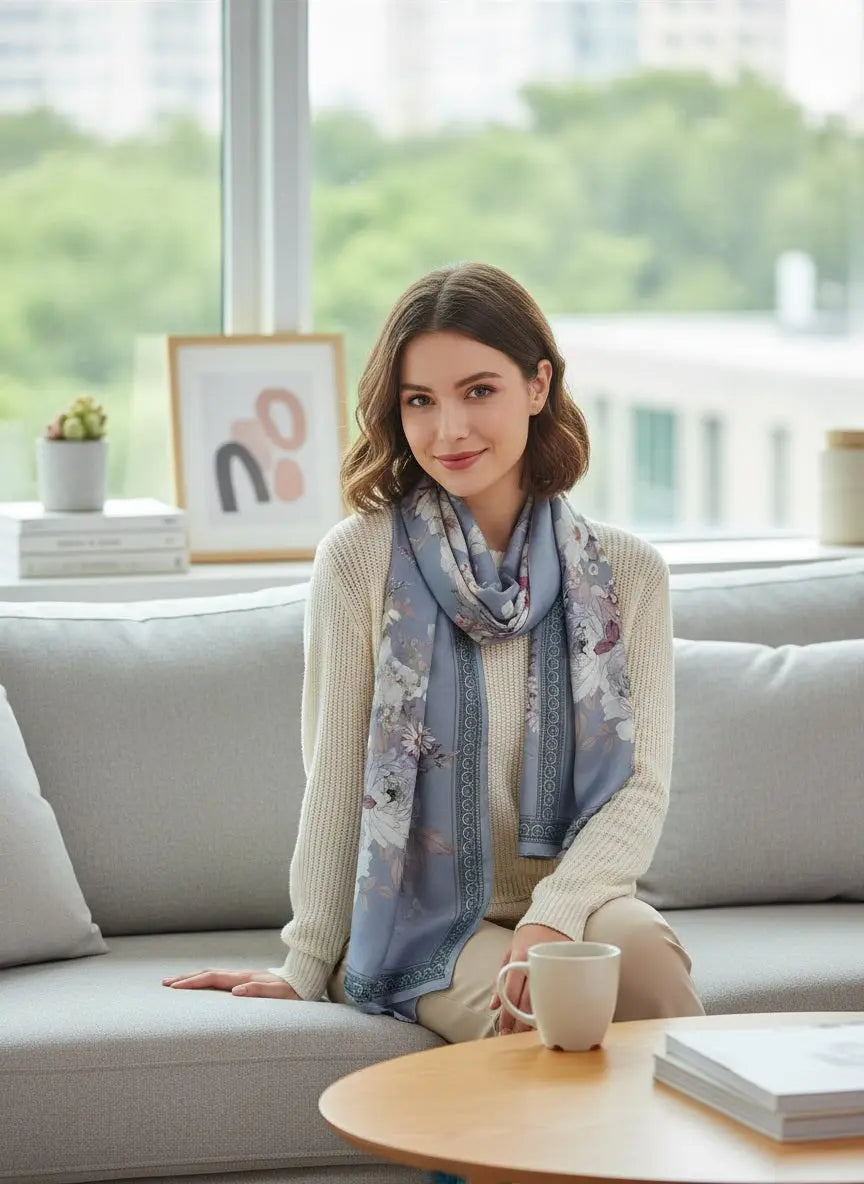 Foulard Soie - DAHEE - Coeur de Foulard
