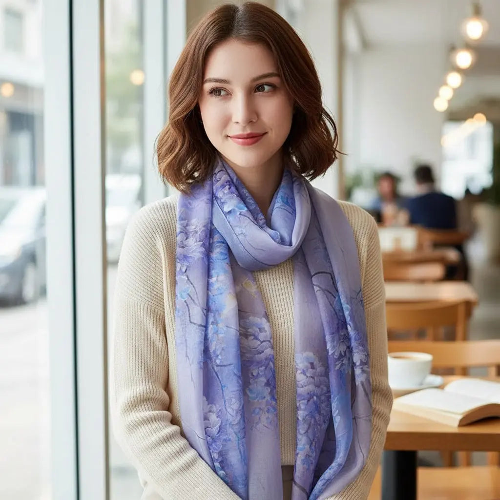 Foulard Soie - ERIKO - Coeur de Foulard