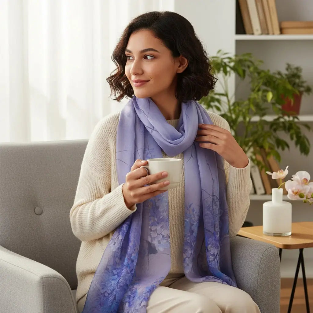 Foulard Soie - ERIKO - Coeur de Foulard