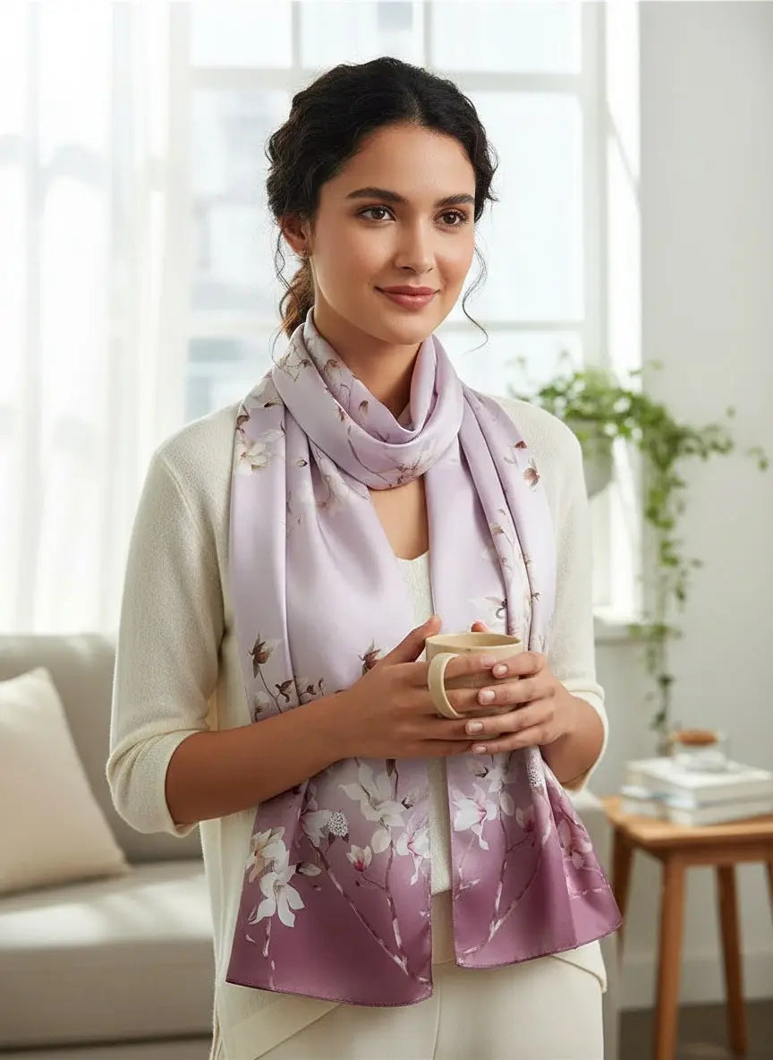 Foulard Soie - EUNMI - Coeur de Foulard