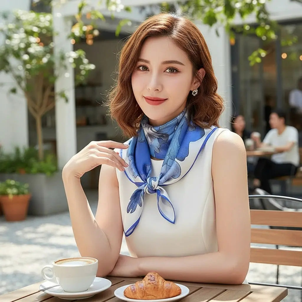 Foulard Soie Femme - DANIELA - Coeur de Foulard