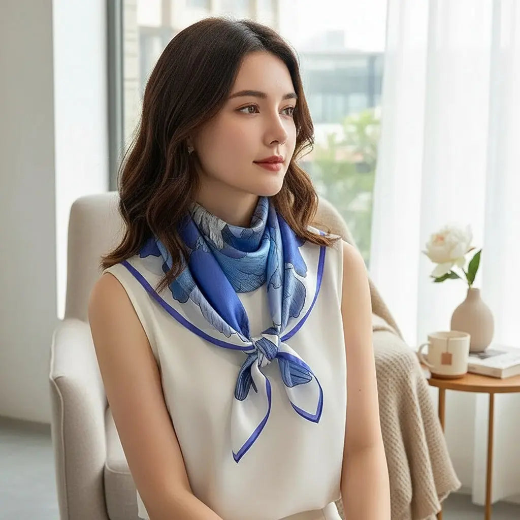 Foulard Soie Femme - DANIELA - Coeur de Foulard