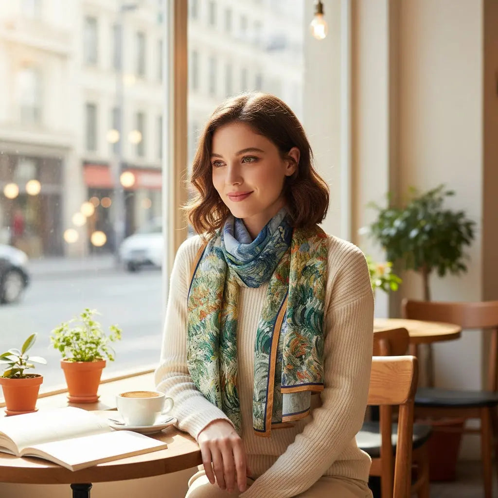 Foulard Soie Femme - FERNANDA - Coeur de Foulard