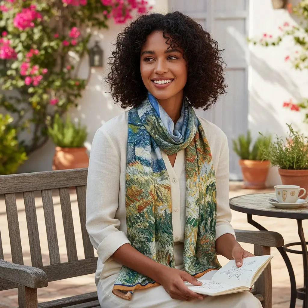 Foulard Soie Femme - FERNANDA - Coeur de Foulard