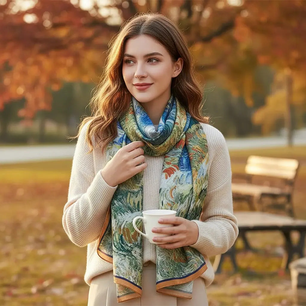 Foulard Soie Femme - FERNANDA - Coeur de Foulard