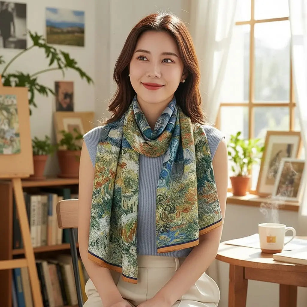 Foulard Soie Femme - FERNANDA - Coeur de Foulard