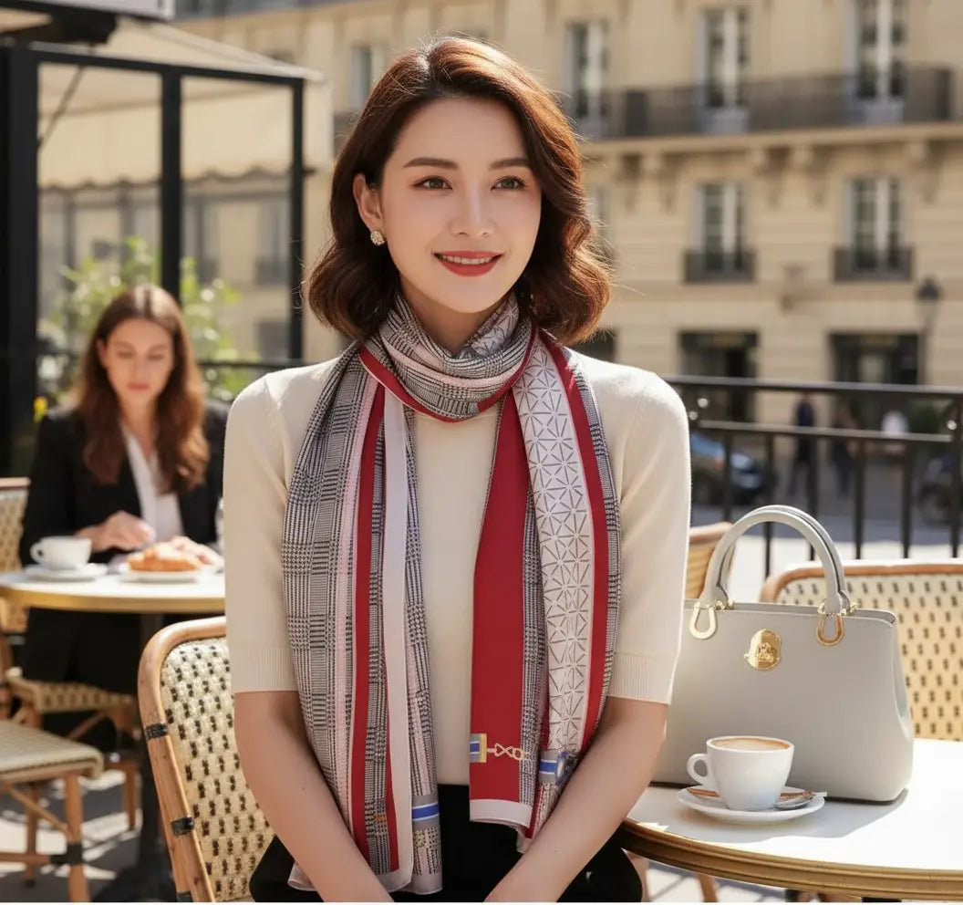 Foulard Soie Femme - FRANCISCA Coeur de Foulard