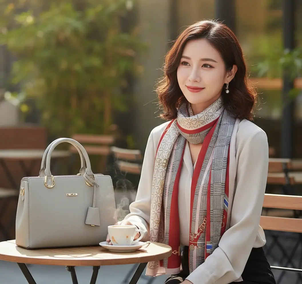 Foulard Soie Femme - FRANCISCA -  
Coeur de Foulard