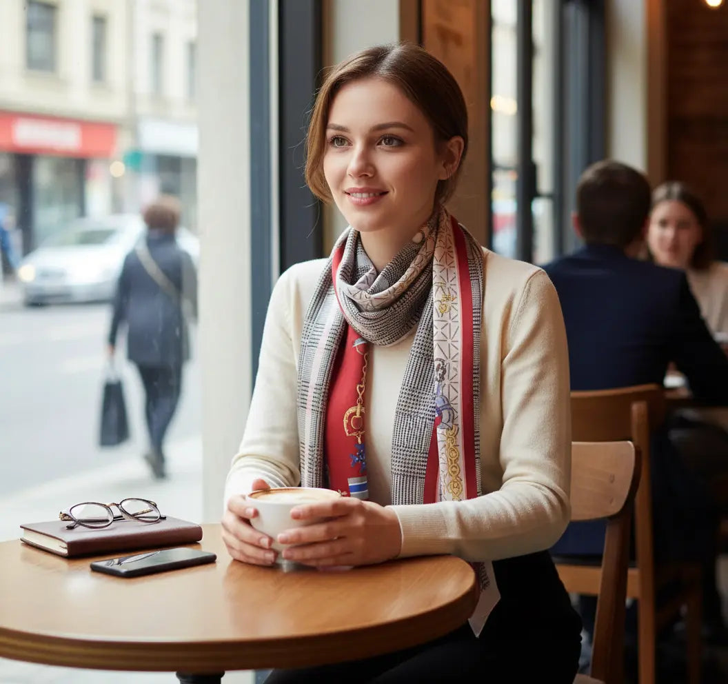 Foulard Soie Femme - FRANCISCA - Coeur de Foulard