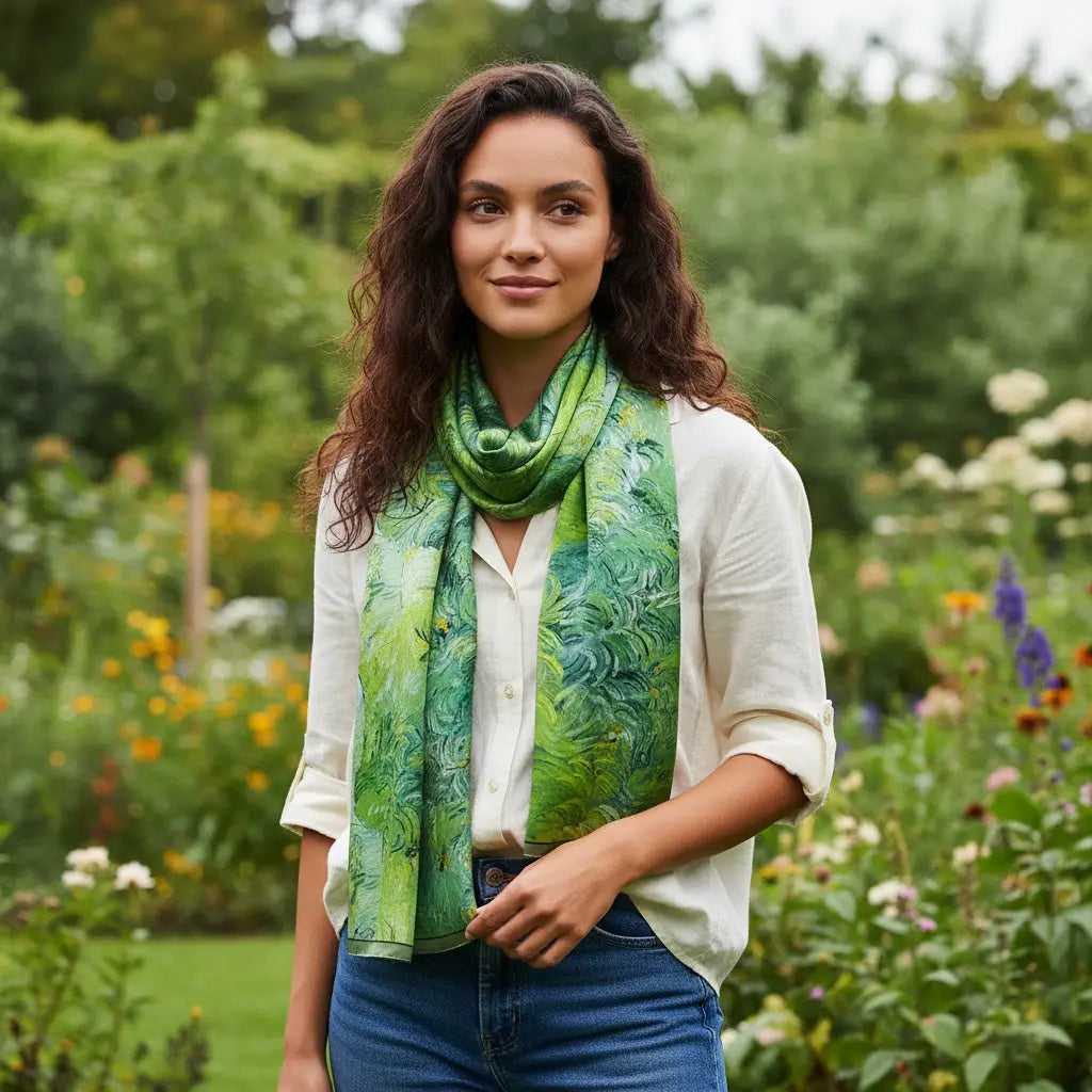 Foulard Soie Femme - GLORIA - Coeur de Foulard