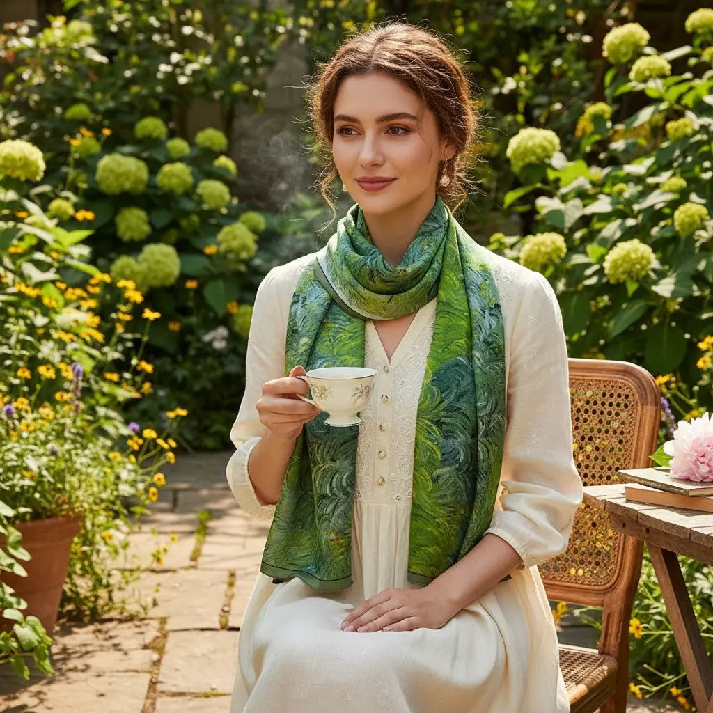 Foulard Soie Femme - GLORIA - Coeur de Foulard