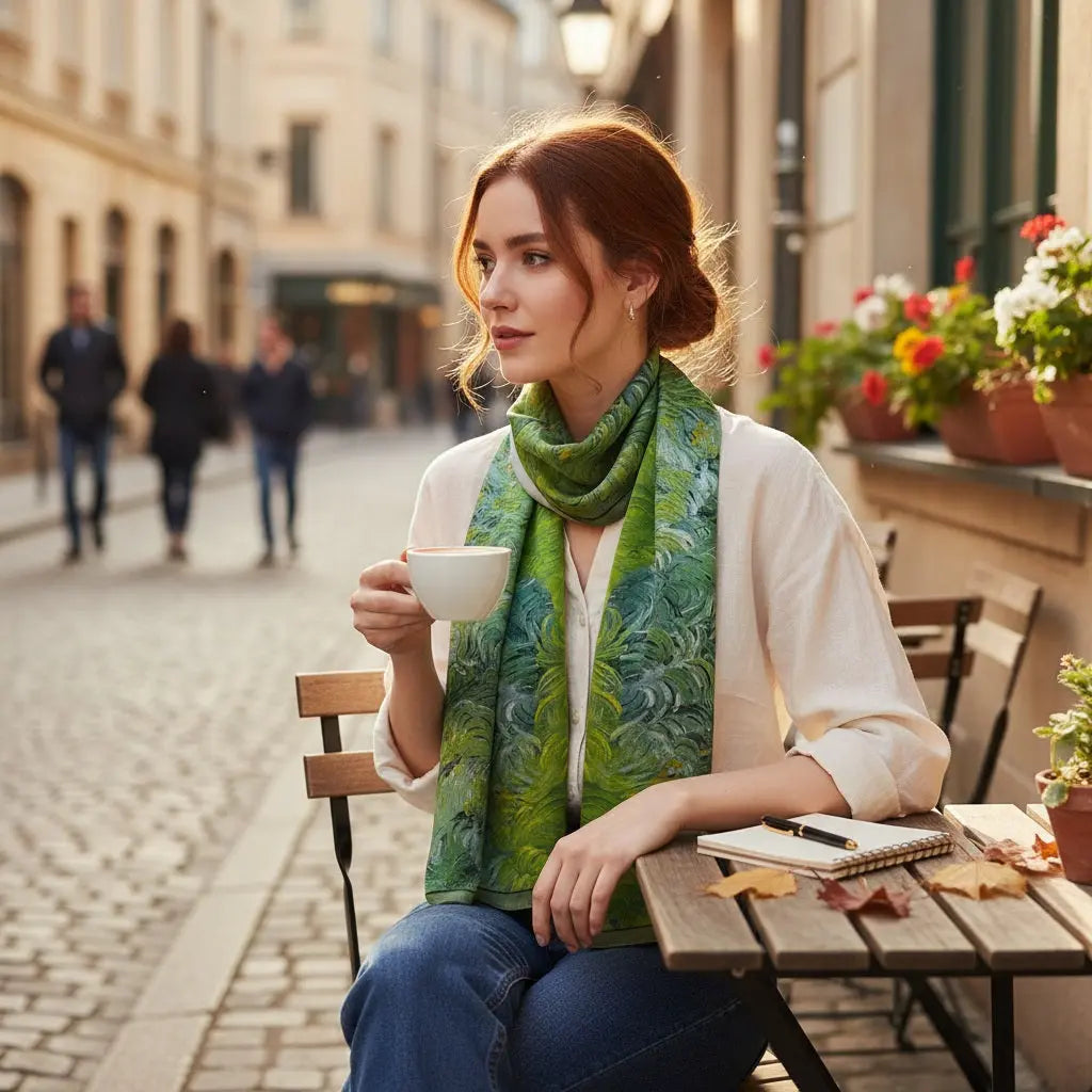 Foulard Soie Femme - GLORIA - Coeur de Foulard