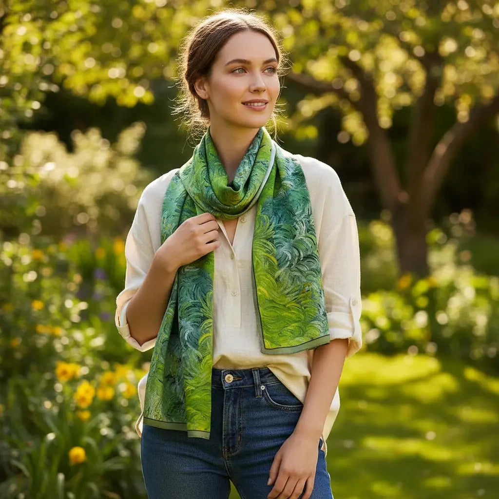 Foulard Soie Femme - GLORIA - Coeur de Foulard