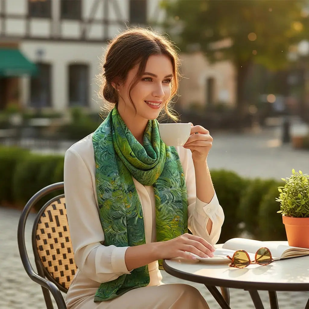 Foulard Soie Femme - GLORIA - Coeur de Foulard