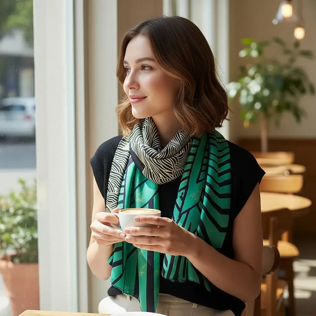 Foulard Soie Femme - INES Coeur de Foulard