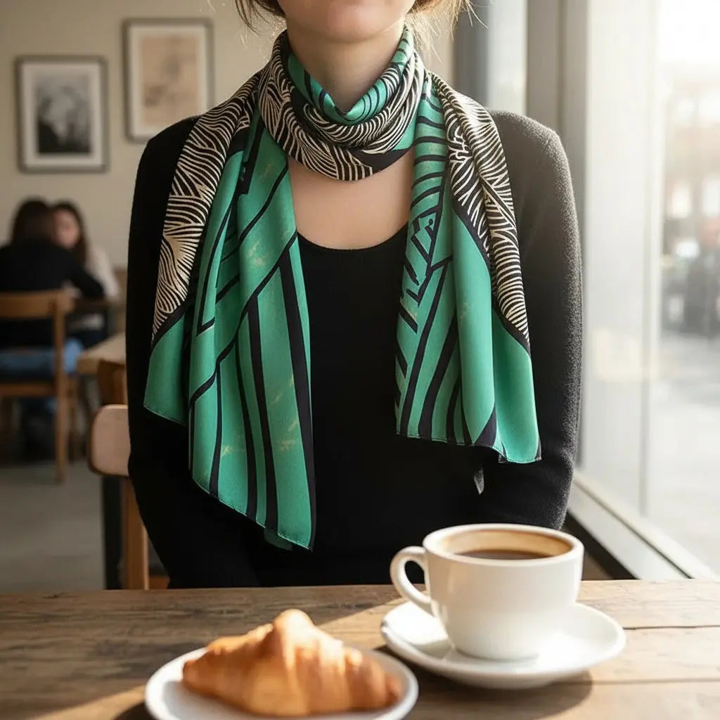 Foulard Soie Femme - INES Coeur de Foulard