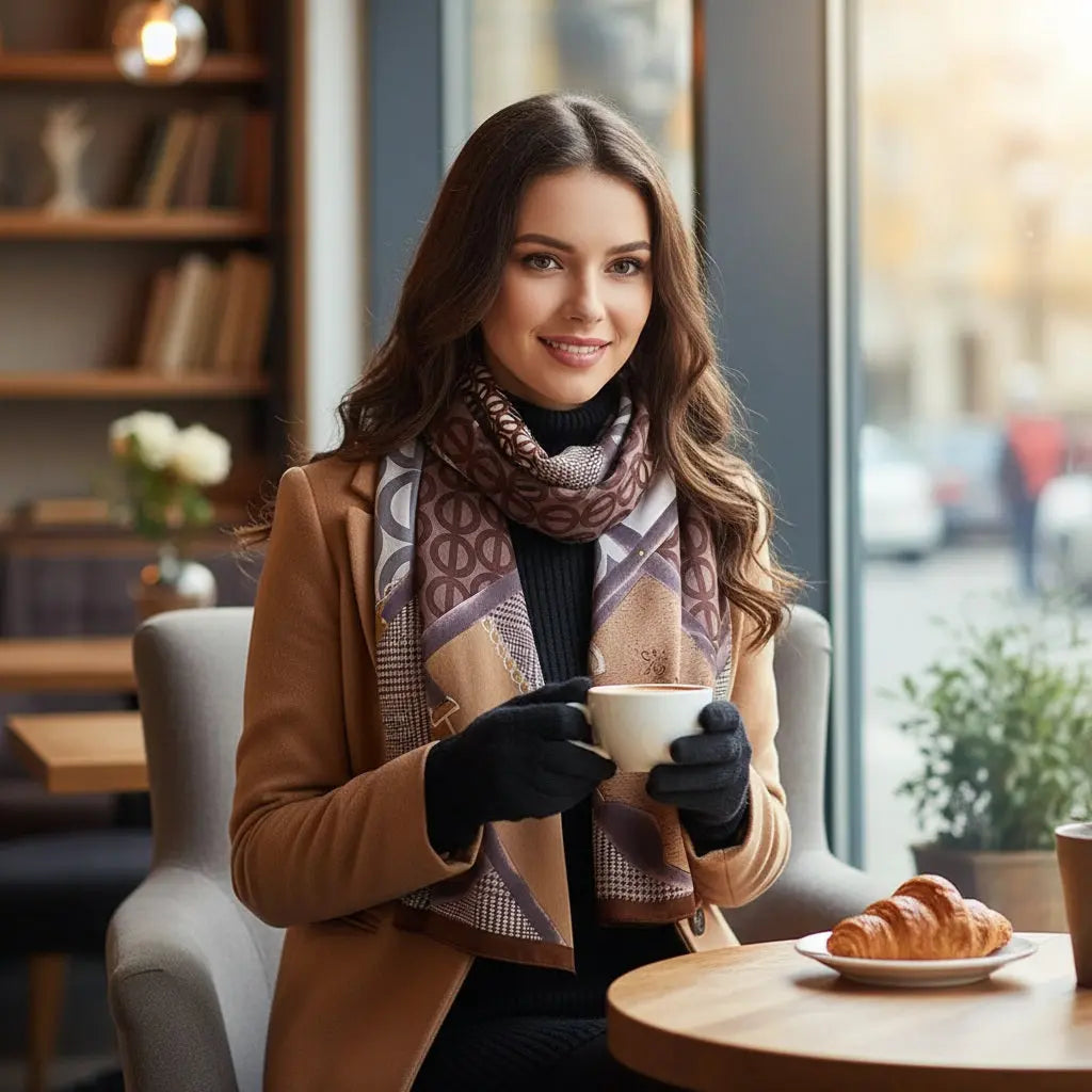 Foulard Soie Femme - ISABEL - Coeur de Foulard