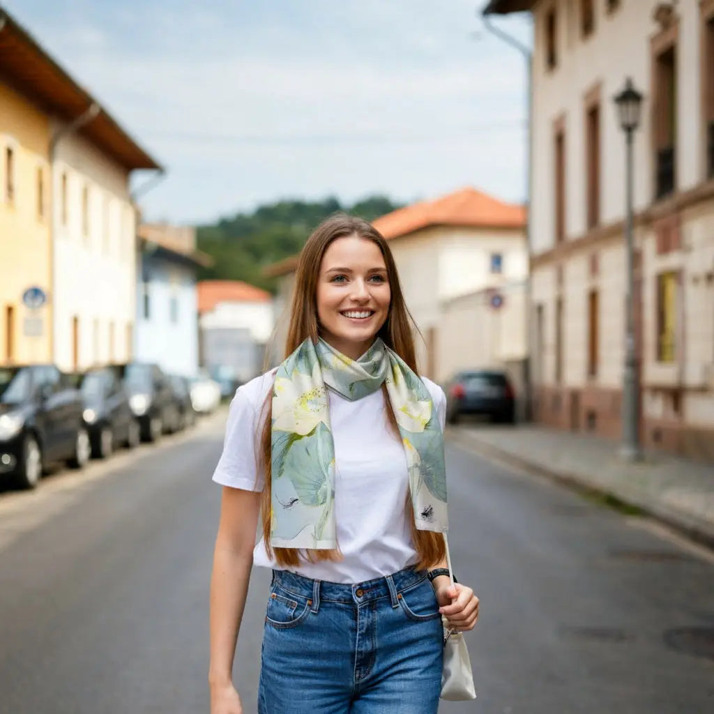 Foulard Soie Femme - JACINTA - Coeur de Foulard