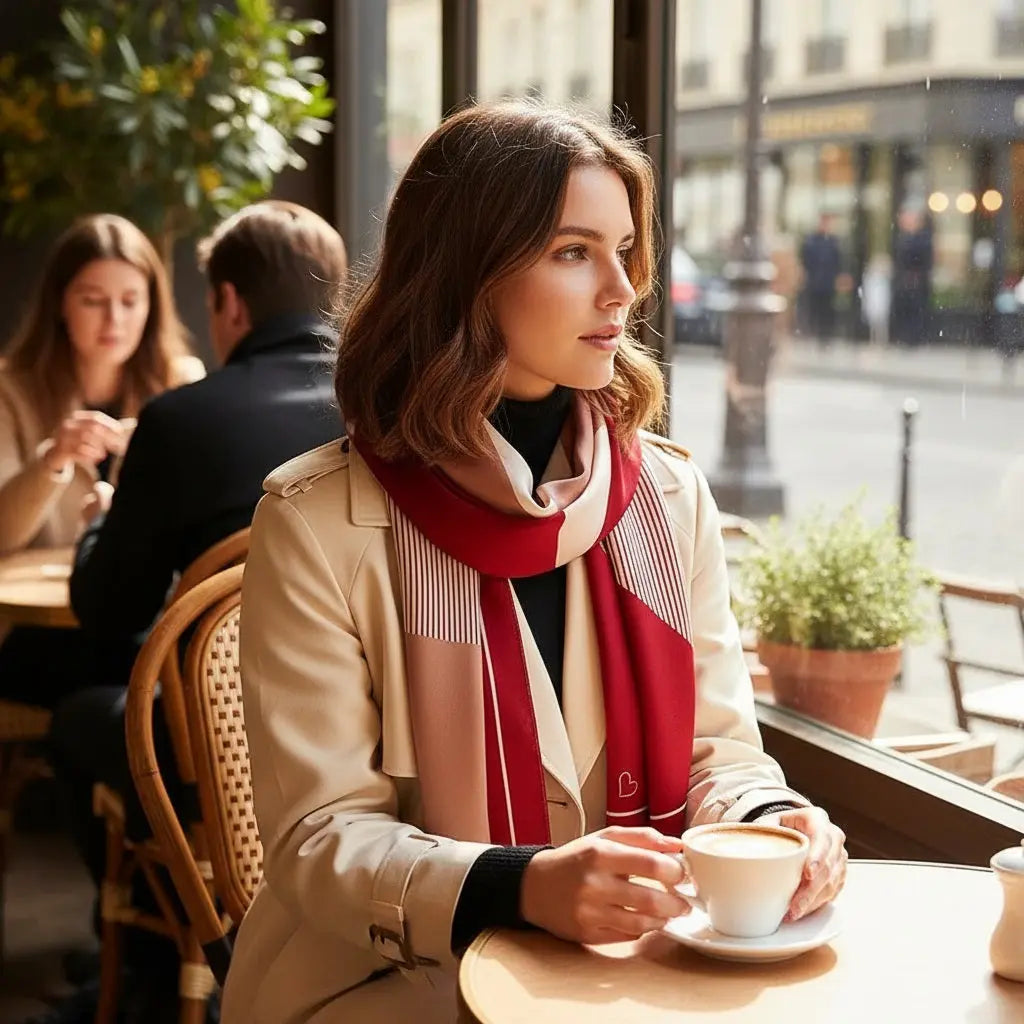 Foulard Soie Femme - JIMENA Coeur de Foulard