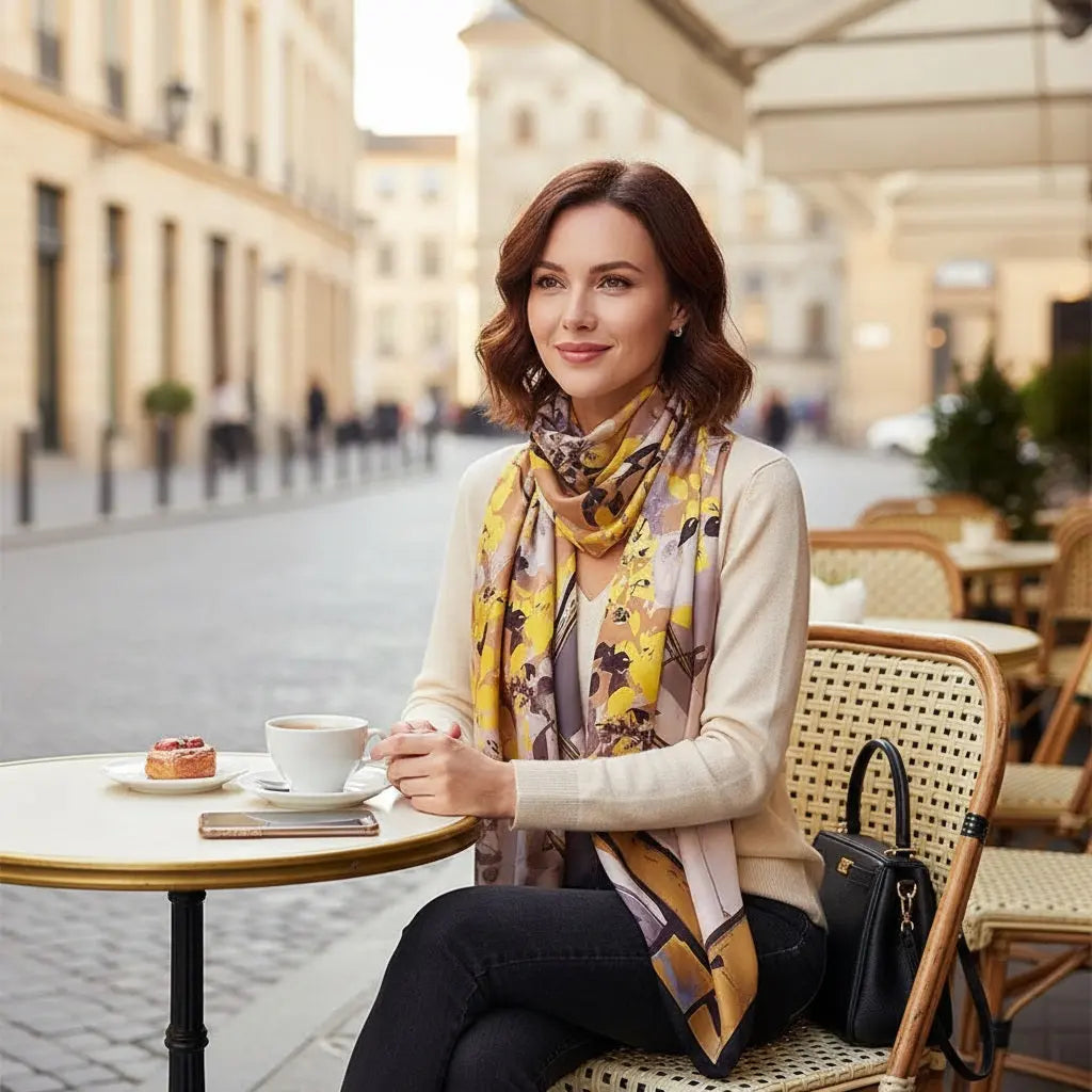 Foulard Soie Femme - MARIA - Coeur de Foulard