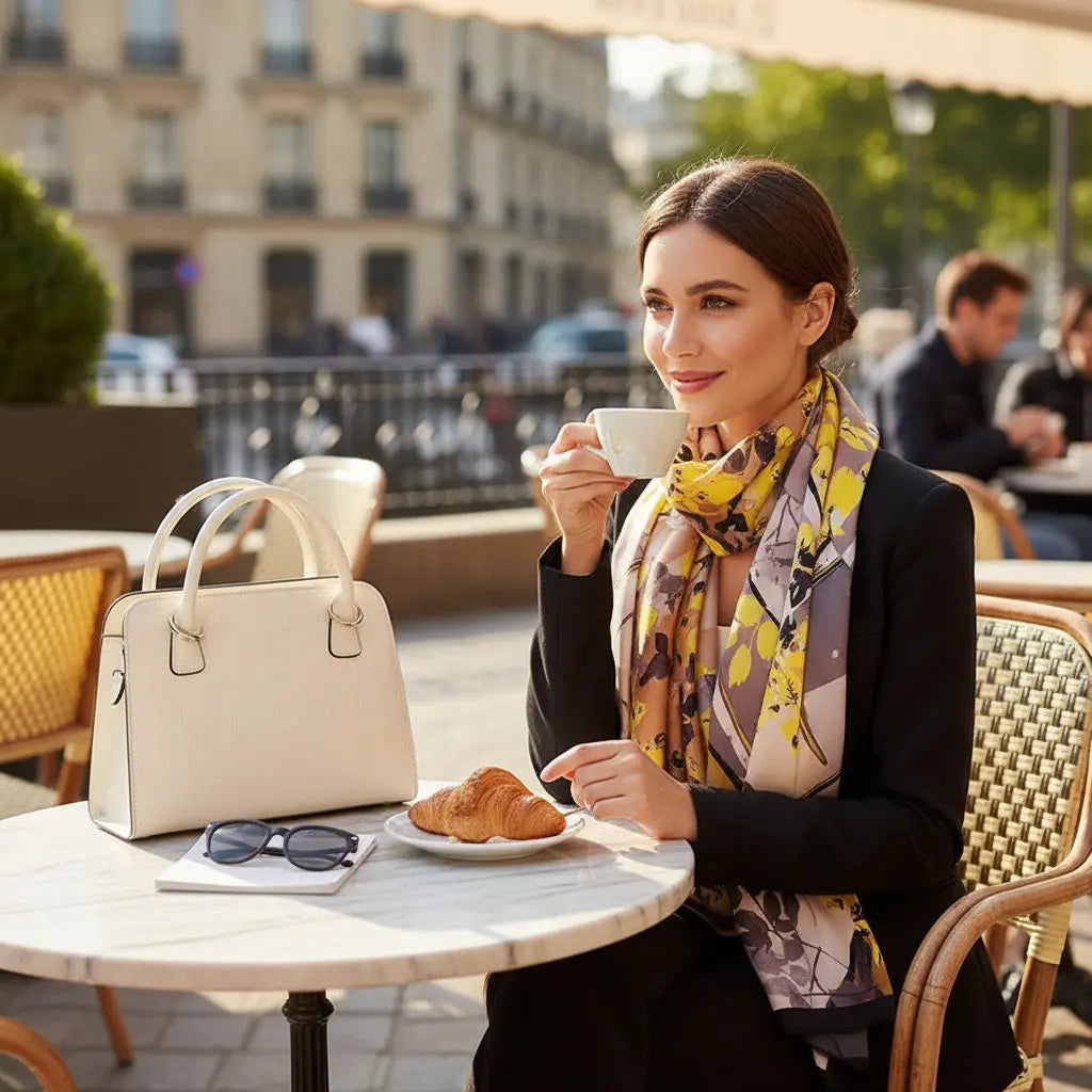 Foulard Soie Femme - MARIA - Coeur de Foulard