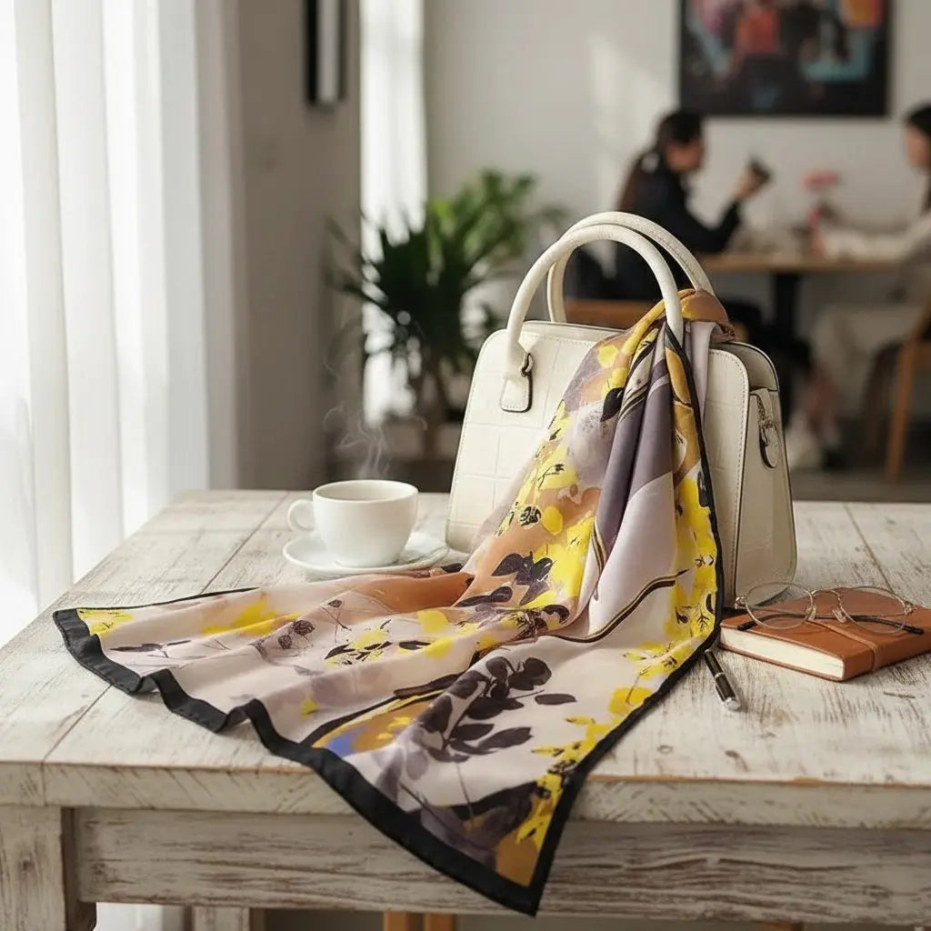Foulard Soie Femme - MARIA - Coeur de Foulard