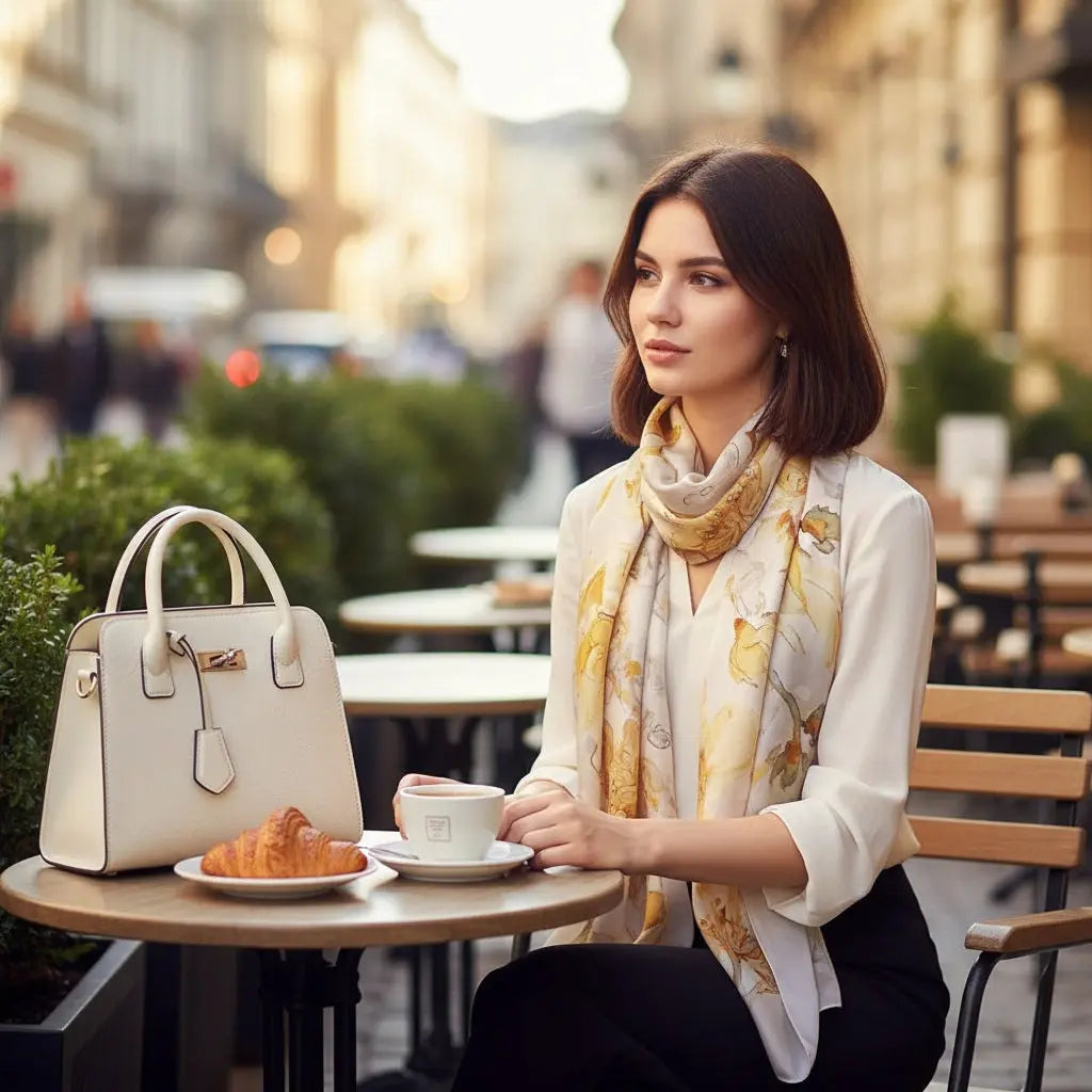 Foulard Soie Femme - MARTINA - Coeur de Foulard