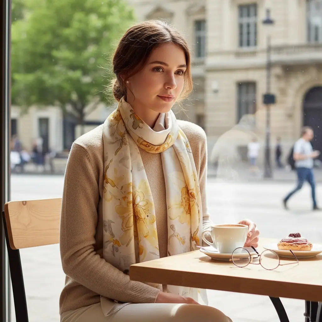 Foulard Soie Femme - MARTINA - Coeur de Foulard