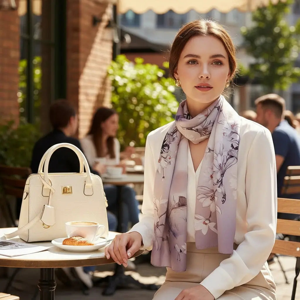 Foulard Soie Femme - MICAELA Coeur de Foulard