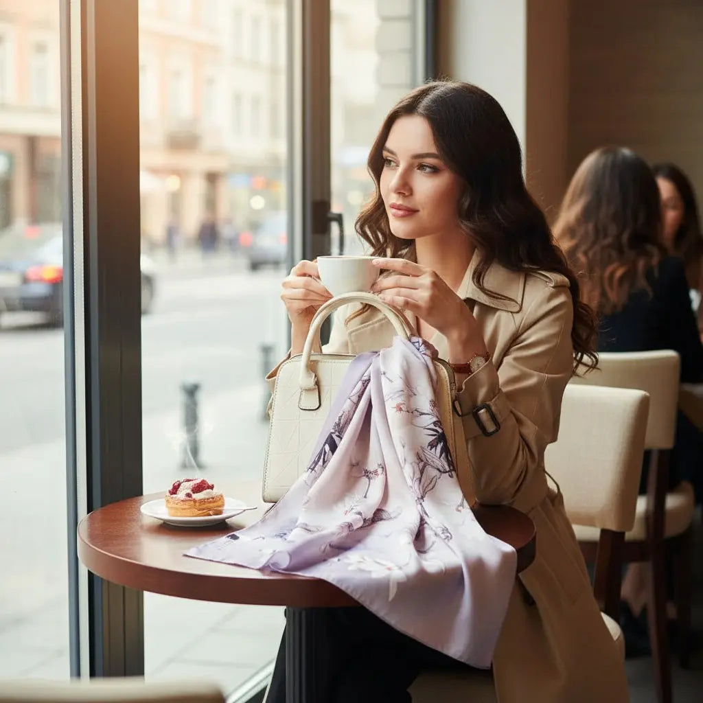 Foulard Soie Femme - MICAELA Coeur de Foulard