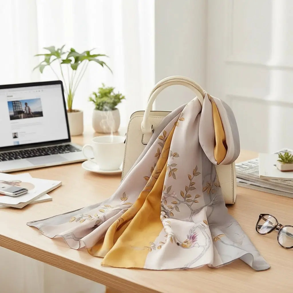 Foulard Soie Femme - MIREYA Coeur de Foulard