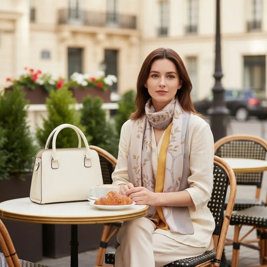 Foulard Soie Femme - MIREYA Coeur de Foulard