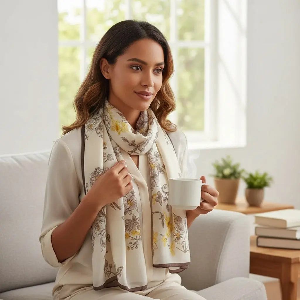 Foulard Soie Femme - MONICA Coeur de Foulard